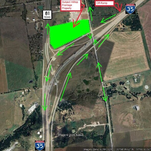 More Photos Of I-35 & HCR 3100, Hillsboro Land For Sale