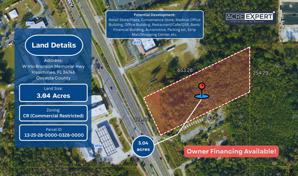 Primary Photo Of 4545 Irlo Bronson Memorial hwy, Kissimmee Land For Sale