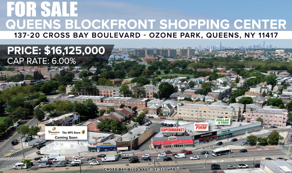 Primary Photo Of 137-20 Cross Bay Blvd, Jamaica Supermarket For Sale