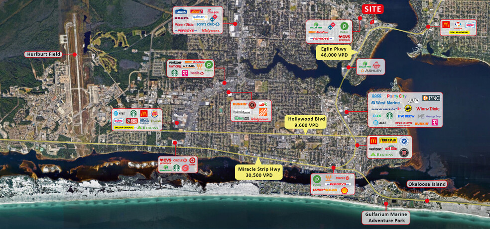 Primary Photo Of 710 Eglin Pkwy NE, Fort Walton Beach Land For Lease