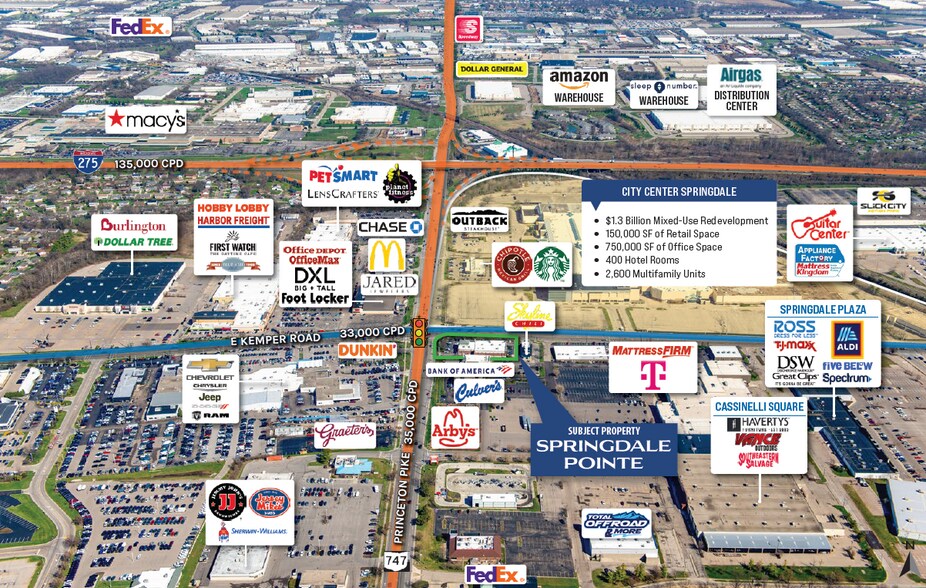 More Photos Of 5-55 E Kemper Rd, Cincinnati General Retail For Sale