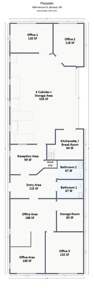 More Photos Of 1808 Hancock Dr, Bismarck Flex For Lease