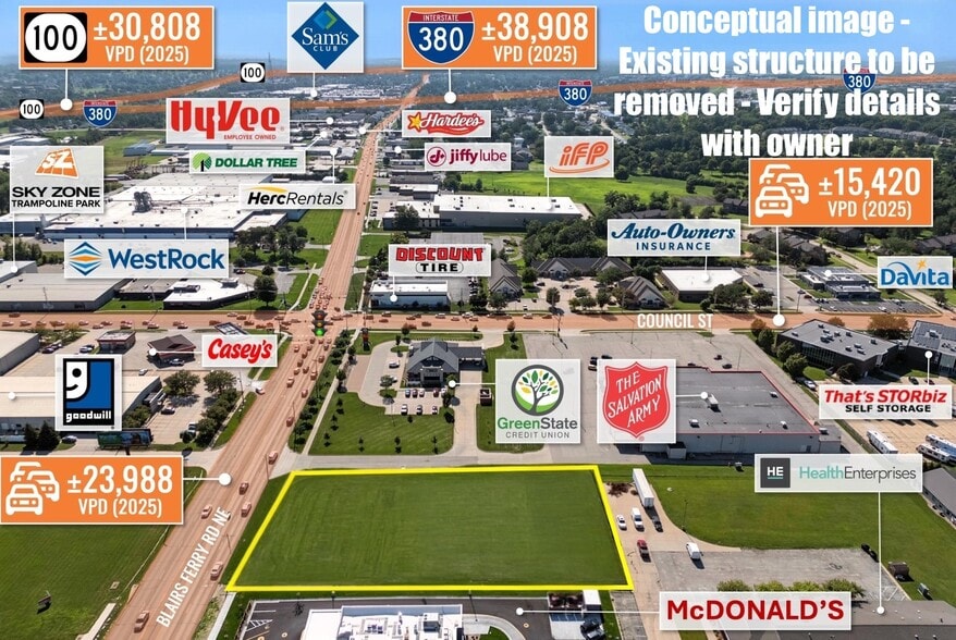 More Photos Of 1350 Blairs Ferry Rd NE, Cedar Rapids Land For Lease