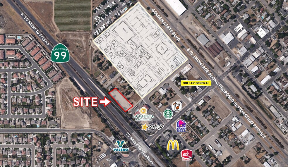 Primary Photo Of 312 W Tuolumne St, Fowler Land For Sale