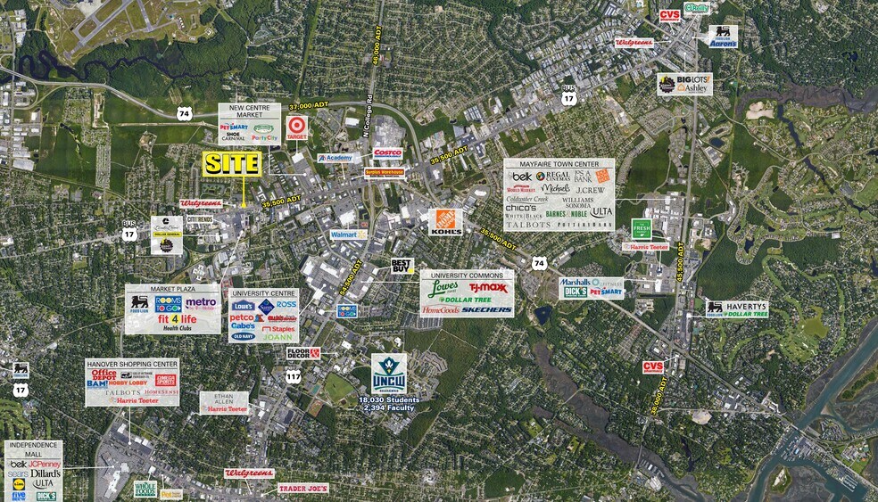 More Photos Of 4505-4621 Market St, Wilmington Land For Lease