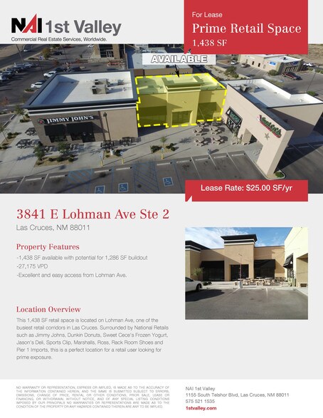 More Photos Of 3841 E Lohman Ave, Las Cruces Freestanding For Lease