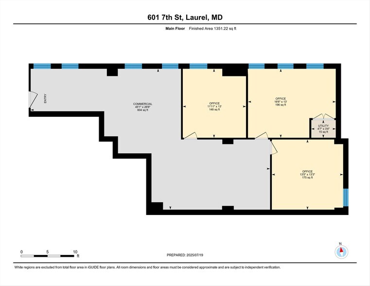 More Photos Of 601 7th St, Laurel Office For Lease
