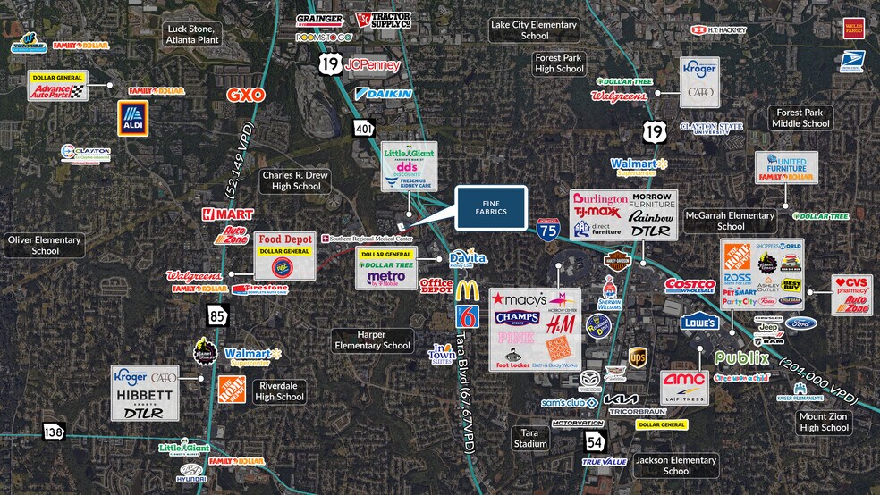 More Photos Of 281 Upper Riverdale Rd, Jonesboro Department Store For Sale