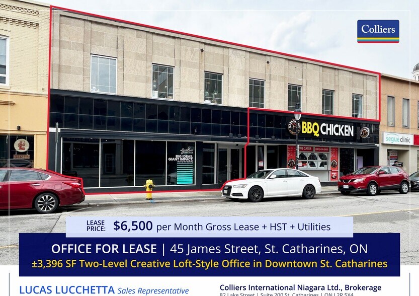 More Photos Of 45 James St, St Catharines Storefront Retail Residential For Lease