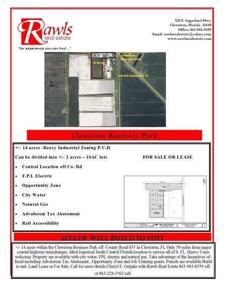 More Photos Of 3013 CR 835, Clewiston Land For Lease