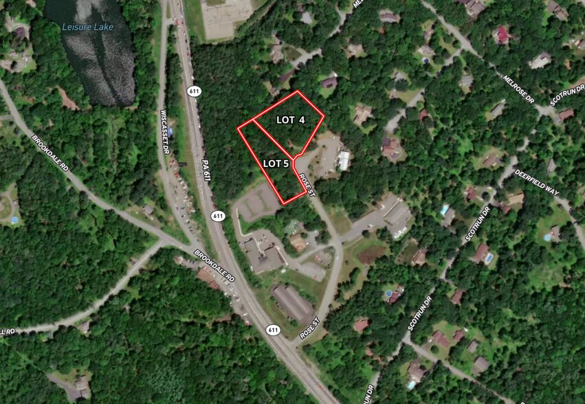 More Photos Of Rt 611 & Rose St @ Rose St, Scotrun Land For Sale