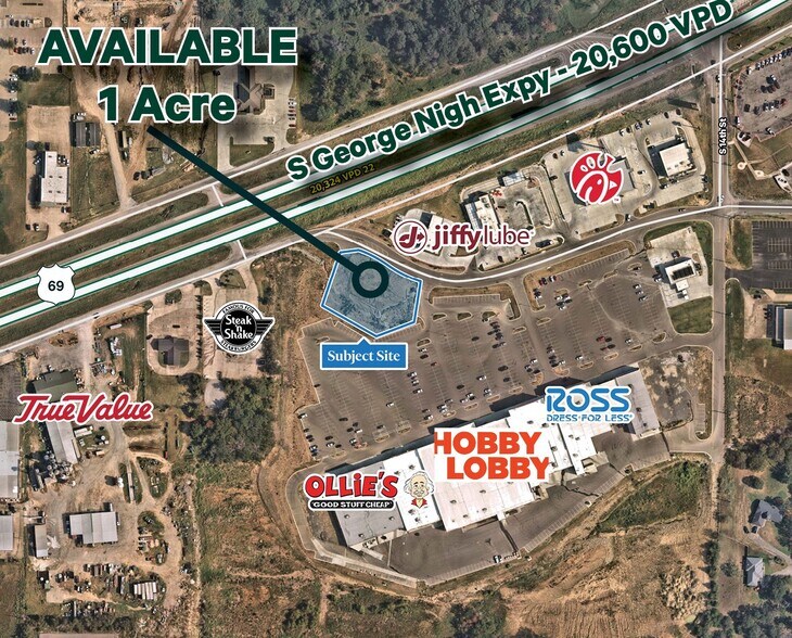 More Photos Of SWC of George Nigh Expy & 14th St, Mcalester Land For Sale