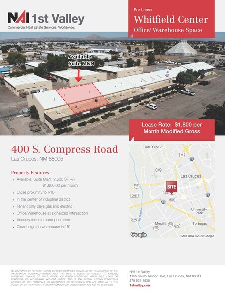 More Photos Of 400 S Compress Rd, Las Cruces Service For Lease