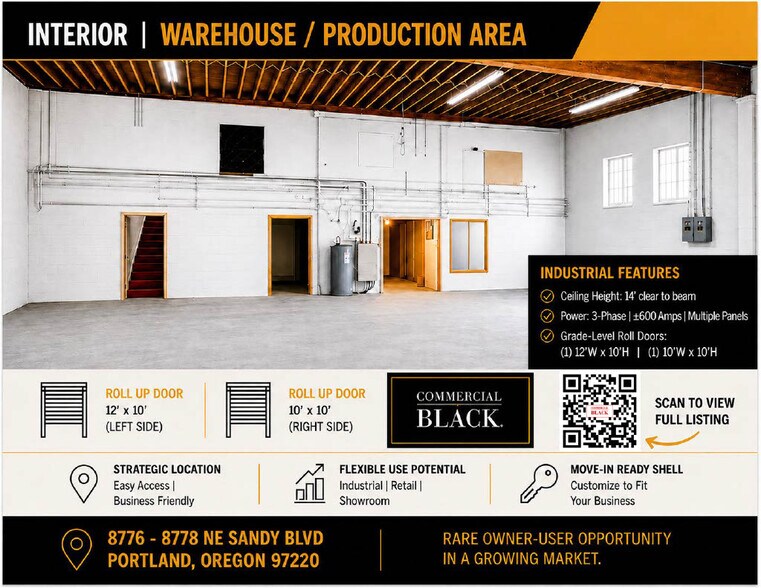 More Photos Of 8778 NE Sandy Blvd, Portland Industrial For Sale