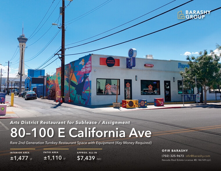 Primary Photo Of 80-100 E California ave, Las Vegas General Retail For Lease