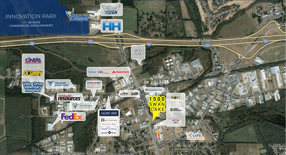 More Photos Of 1500 Swan Lake Road, Bossier City Office For Lease