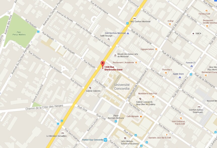 More Photos Of 1428-1430 Rue Sherbrooke O O, Montréal General Retail For Lease