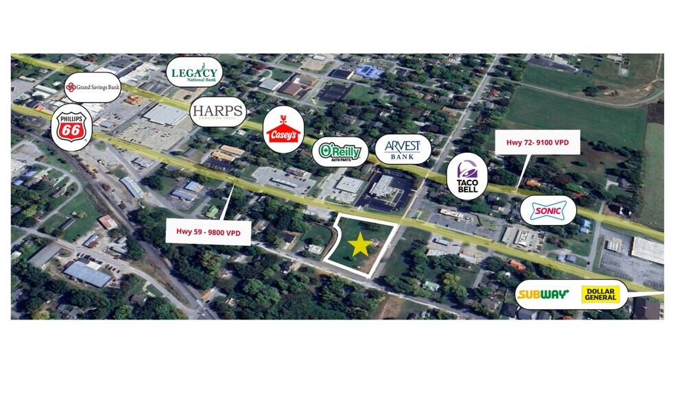 Primary Photo Of Hwy 59 & El Paso St, Gravette Land For Sale