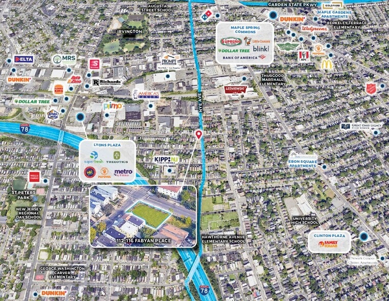 More Photos Of 112-116 Fabyan Pl, Newark Land For Sale