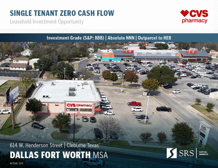 Primary Photo Of 614 W Henderson St, Cleburne Drugstore For Sale