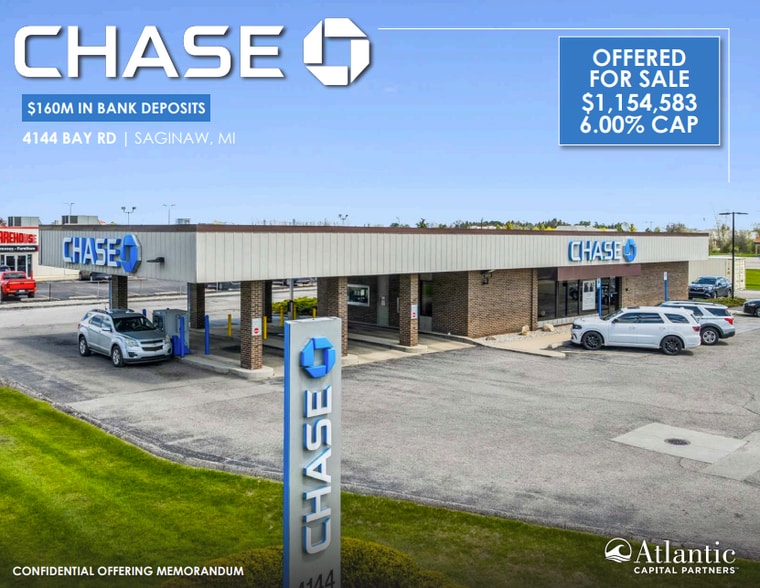 Primary Photo Of 4144 Bay Rd, Saginaw Bank For Sale