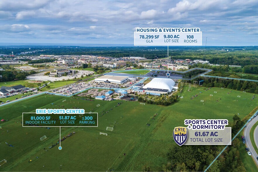 More Photos Of 8161 Oliver Rd, Erie Baseball Field For Sale