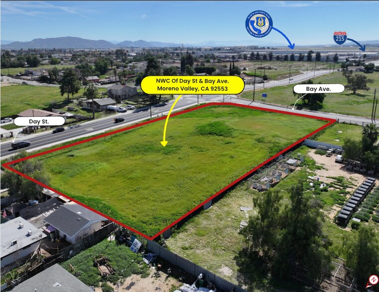 Primary Photo Of NWC of Day St & Bay Ave, Moreno Valley Land For Sale
