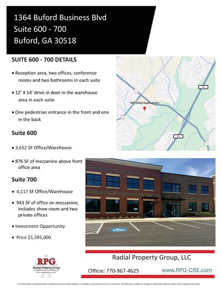 More Photos Of 1364 Buford Business Blvd, Buford Showroom For Sale