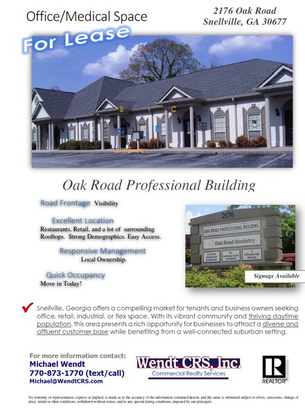 More Photos Of 2176 Oak Rd, Snellville Medical For Lease