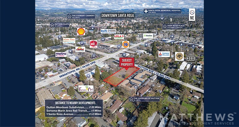 More Photos Of 595 N Dutton Ave, Santa Rosa Land For Sale