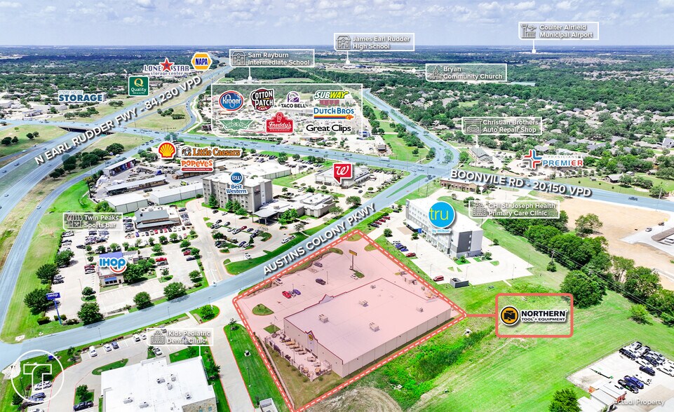 More Photos Of 1921 Austins Colony Pkwy, Bryan Freestanding For Sale