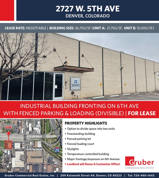 Primary Photo Of 2727 W 5th Ave, Denver Warehouse For Lease