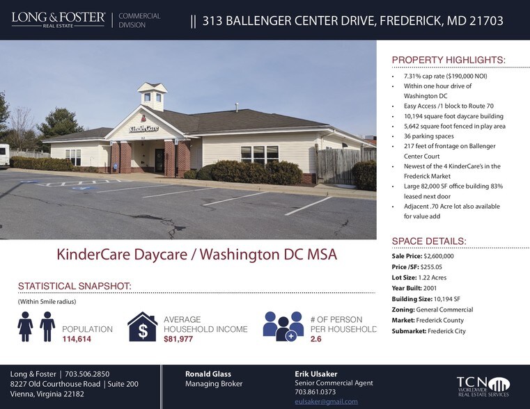 More Photos Of 313 Ballenger Center Dr, Frederick Daycare Center For Lease