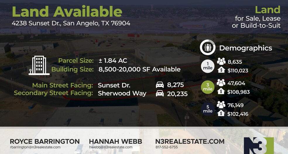 More Photos Of 4238 Sunset Dr, San Angelo Land For Lease