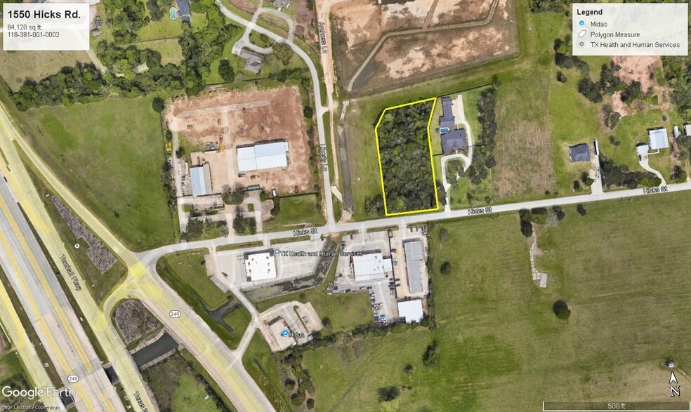 More Photos Of 1550 Hicks Street, Tomball Land For Sale