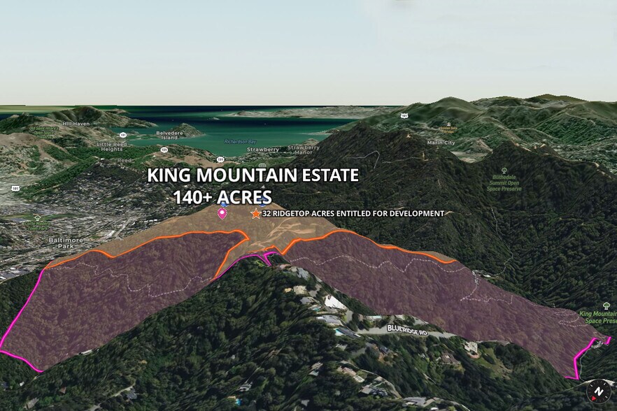More Photos Of 128 Ridgecrest Road, Kentfield Land For Sale