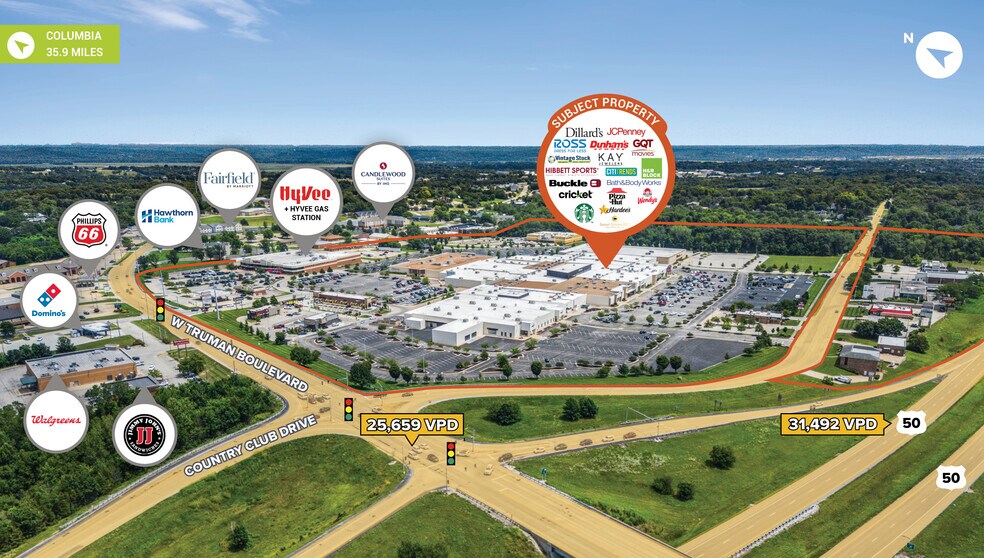 Primary Photo Of 3600 Country Club Dr, Jefferson City General Retail For Sale