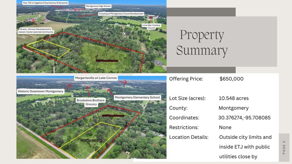 More Photos Of 10.548 Acres, Montgomery Land For Sale