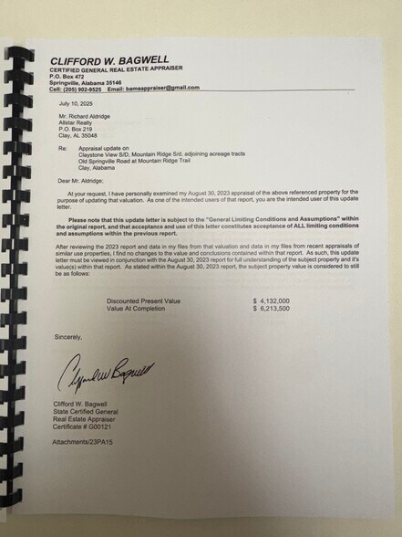 More Photos Of 6522 Old Springville Rd, Pinson Land For Sale