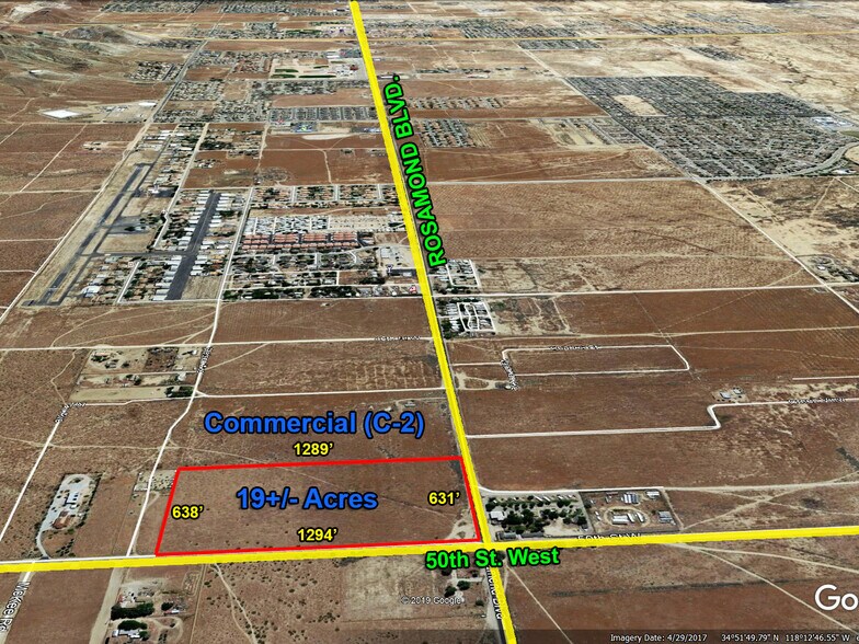 More Photos Of 50th St West & Rosamond Blvd, Rosamond Land For Sale