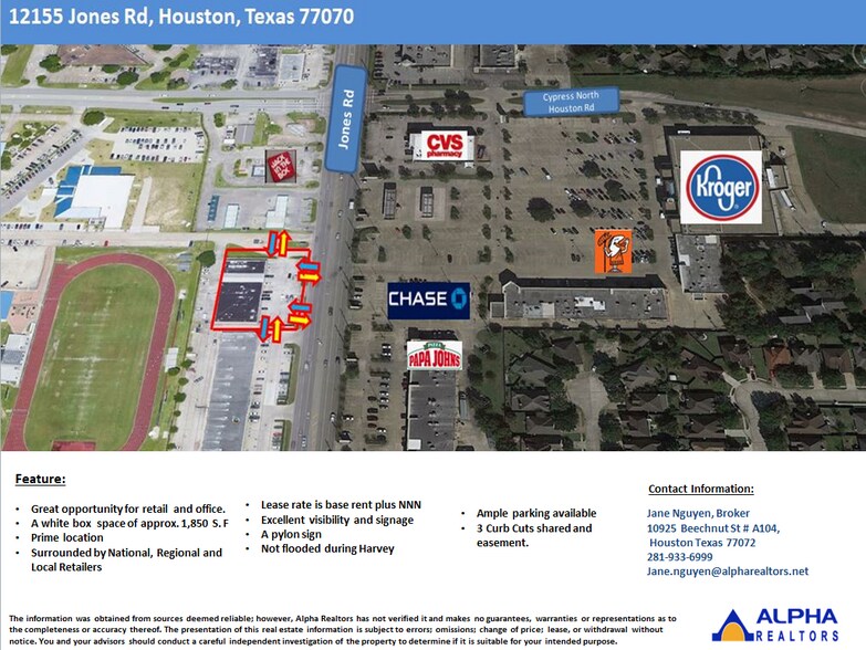 More Photos Of 12155-12165 Jones Rd, Houston Unknown For Lease