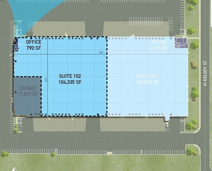 More Photos Of 8505 W Doe Ave, Visalia Distribution For Lease