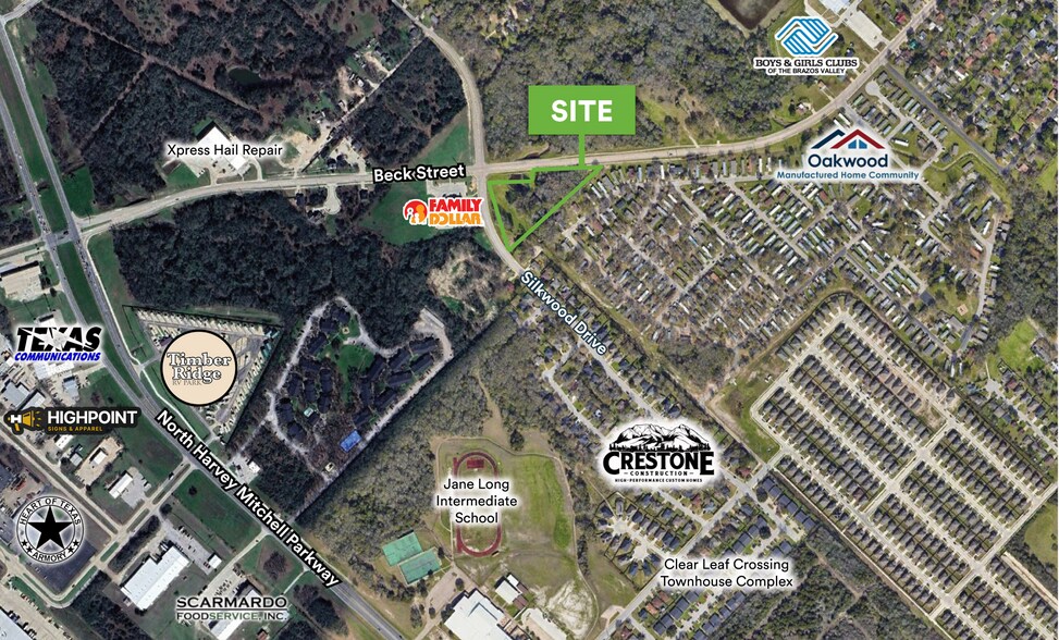 Primary Photo Of Beck Street & Silkwood Drive, Bryan Land For Sale