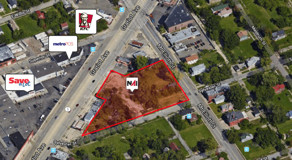 Primary Photo Of 3720 Gratiot Ave, Detroit Land For Lease