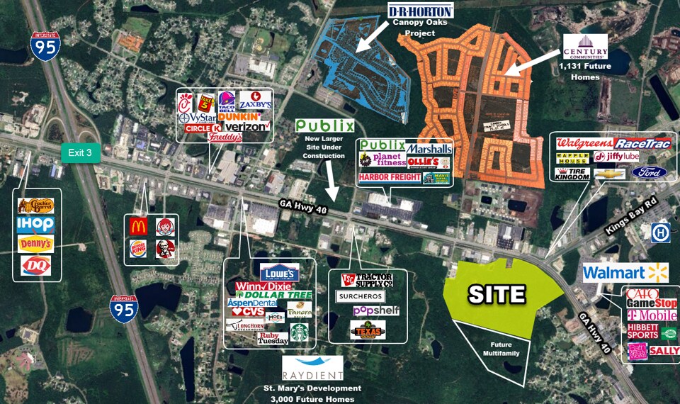 Primary Photo Of E King Ave @ Kings Bay Road, Kingsland Land For Sale