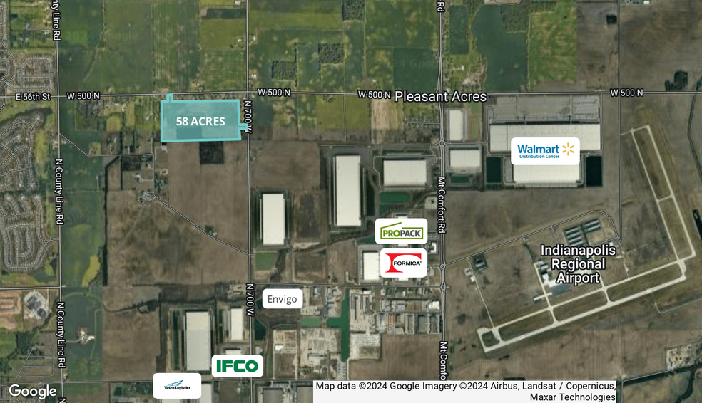 Primary Photo Of W 500 N & N 700 W, Mccordsville Land For Sale