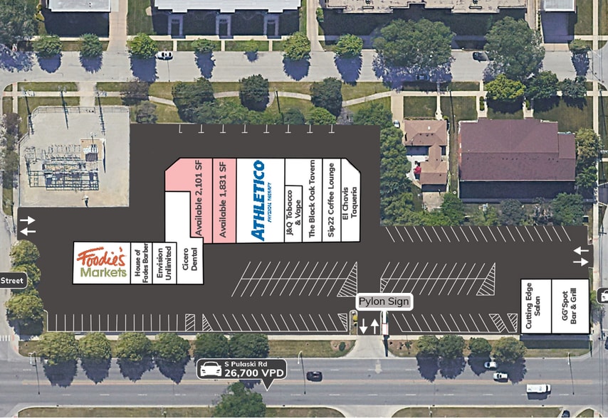 More Photos Of 9600-9652 S Pulaski Rd, Oak Lawn Freestanding For Sale