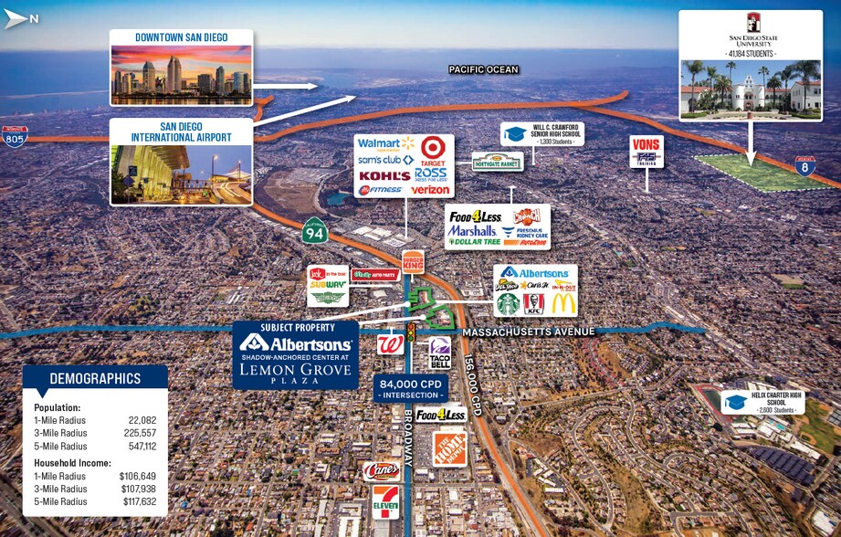 More Photos Of 7014-7050 Broadway, Lemon Grove General Retail For Sale