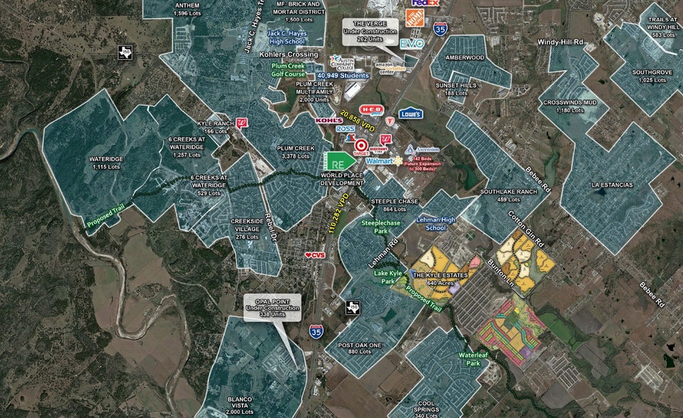 More Photos Of 5581 KYLE CENTER Dr, Kyle Storefront For Lease