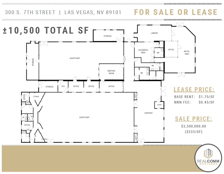 More Photos Of 300 S 7th St, Las Vegas Religious Facility For Sale